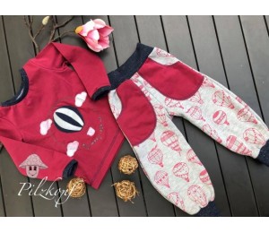 Stickserie - Ballon Liebe Fransenappli